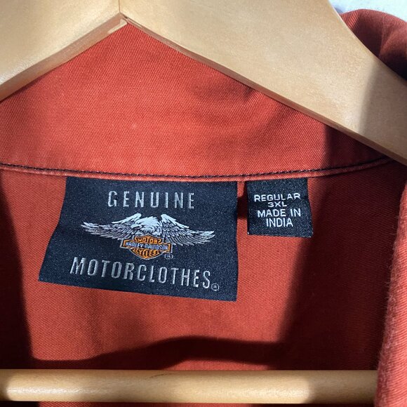 Harley-Davidson Color Block Work Shirt Size 3XL - Picture 6 of 11